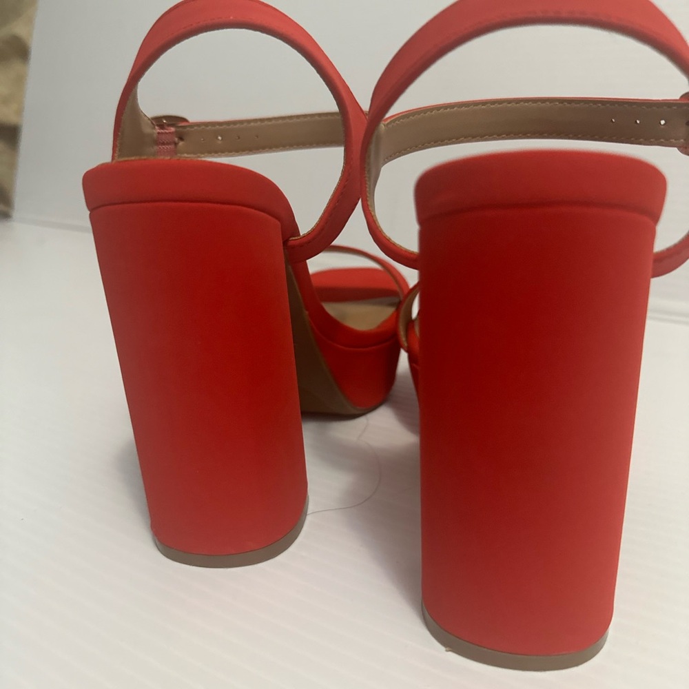 Call It Spring Red Platform Heels - Picture 10 of 11